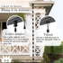 Aluminum Cylinder Rain Chain Replacement Downspout for Gutters, Black Powder Coated
